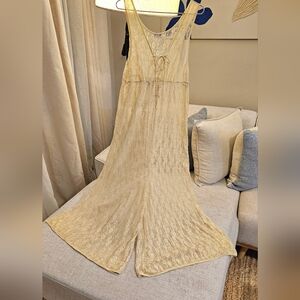 Free People Wide Leg Lace Jumpsuit